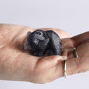 [FIGURINE] SINKOP SALMON-EATING BEAR (BLACK) | AINU CRAFTS