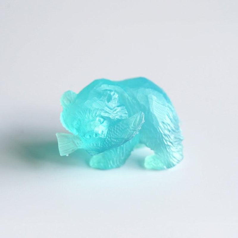 [小雕像] sandop鮭魚吃熊（淺藍色）| Ainu工藝