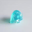 [FIGURINE] SINKOP SALMON-EATING BEAR (LIGHT BLUE) | AINU CRAFTS