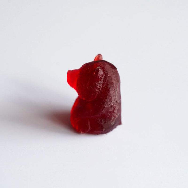 [小雕像] sindop坐著熊（紅色）| Ainu工藝