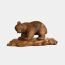 [FIGURINE] BEAR WITH STAND (JAPANESE PAGODA TREE) | AINU CRAFTS