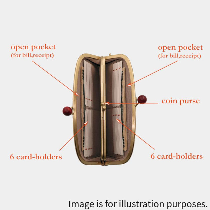 [錢包] Nishijin絲綢釦子錢包與kyo-kumihimo綁帶格子檢查（棕色）| Nishijin紡織品| Atelier Kyoto Nishijin
