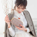 [WALLET] NISHIJIN SILK CLASP WALLET WITH KYO-KUMIHIMO STRAP GINGHAM CHECK (BROWN) | NISHIJIN TEXTILES | ATELIER KYOTO NISHIJIN