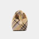 [POUCH] WATER-REPELLENT NISHIJIN SILK ZIPPER-CLASP ACCESSORY POUCH MULTI-CHECK (LIGHT YELLOW) | NISHIJIN TEXTILES | ATELIER KYOTO NISHIJIN