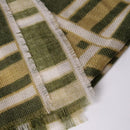 [SCARF] LATTICE (DARK GREEN) S | KYO YUZEN DYEING | NOGIGUCHI KIHEI