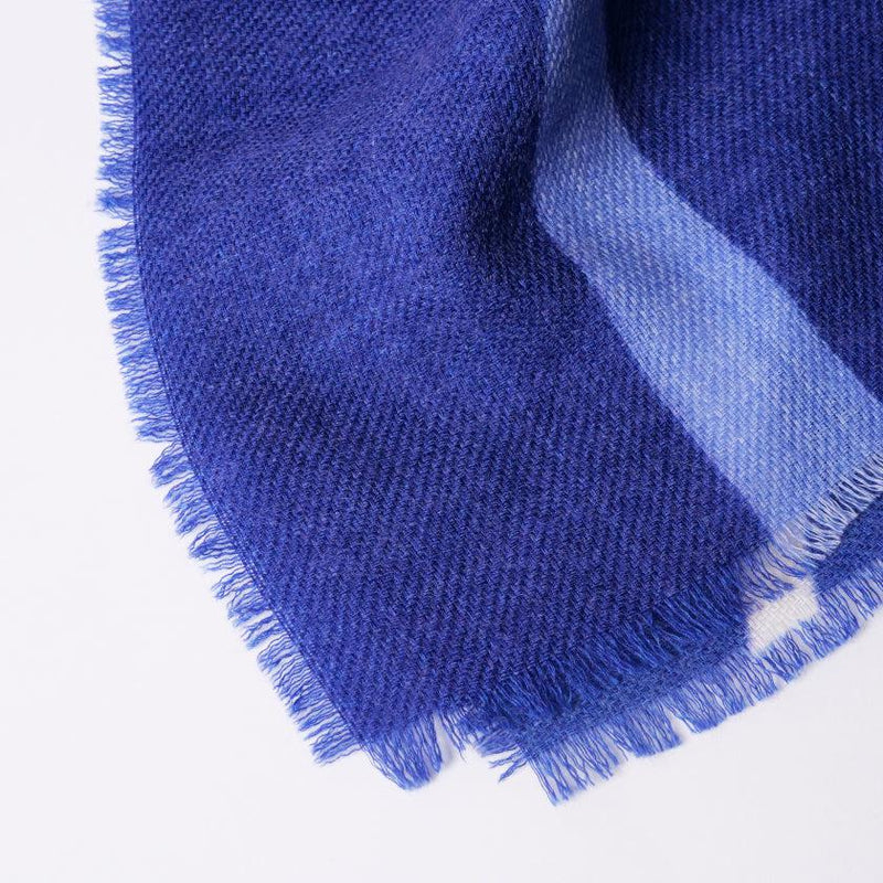 [圍巾]流線（海軍藍）S | Kyo Yuzen染色| Nogiguchi Kihei