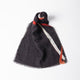 [Scarf] Streamline (Charcoal) S | การย้อมสี Kyo Yuzen | Nogiguchi Kihei