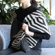 [SCARF] IREKOBISHI(BLACK & WHITE) | KYO YUZEN DYEING | NOGIGUCHI KIHEI