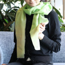[SCARF] MIXED GRADATION (GREEN YELLOW) S | KYO YUZEN DYEING | NOGIGUCHI KIHEI