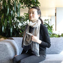 [SCARF]  NORTHERN ALPS M | KYO YUZEN DYEING | NOGIGUCHI KIHEI