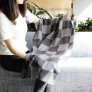 [SCARF]  CHECKERED (BLACK GRAY) | KYO YUZEN DYEING | NOGIGUCHI KIHEI