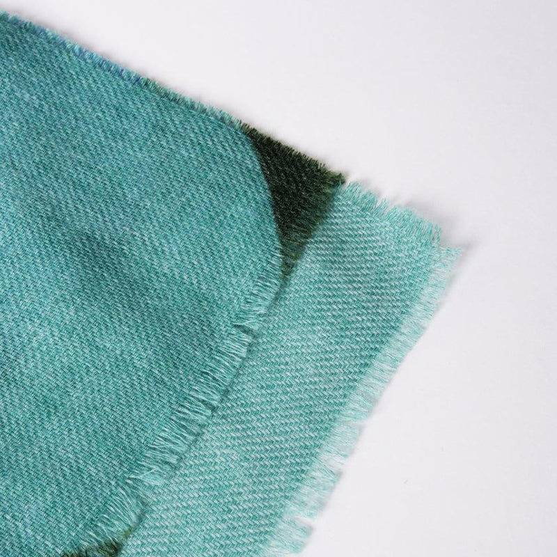 [圍巾]大圓點（黑綠色藍色）| Kyo Yuzen染色| Nogiguchi Kihei