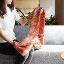 [SCARF]  SQUARE (RED) | KYO YUZEN DYEING | NOGIGUCHI KIHEI