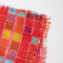 [SCARF]  SQUARE (RED) | KYO YUZEN DYEING | NOGIGUCHI KIHEI