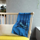 [STOLE] COTTON PENGUIN (WATER DANCE 1) | KYO YUZEN DYEING | NOGIGUCHI KIHEI