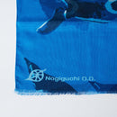 [STOLE] COTTON PENGUIN (WATER DANCE 1) | KYO YUZEN DYEING | NOGIGUCHI KIHEI