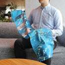 [STOLE] COTTON PENGUIN (SWIMMING) | KYO YUZEN DYEING | NOGIGUCHI KIHEI