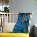 [STOLE] COTTON PENGUIN (SWIMMING) | KYO YUZEN DYEING | NOGIGUCHI KIHEI