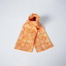 [STOLE] COTTON DANMARU ROUND BLUR (ORANGE) | KYO YUZEN DYEING | NOGIGUCHI KIHEI