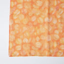 [STOLE] COTTON DANMARU ROUND BLUR (ORANGE) | KYO YUZEN DYEING | NOGIGUCHI KIHEI