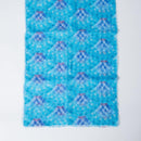 [STOLE] LINEN 160 X 35 BLUE SEA BRICK (INDIGO) | KYO YUZEN DYEING | NOGIGUCHI KIHEI