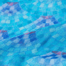 [STOLE] LINEN 160 X 35 BLUE SEA BRICK (INDIGO) | KYO YUZEN DYEING | NOGIGUCHI KIHEI