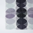 [STOLE] LINEN 160 X 35POLKA DOTS LARGE (MONOCHROME & PURPLE) | KYO YUZEN DYEING | NOGIGUCHI KIHEI