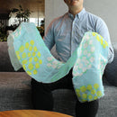 [STOLE] LINEN 160 X 35 FLOWER CIRCLE (BLUE) | KYO YUZEN DYEING | NOGIGUCHI KIHEI