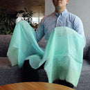 [STOLE] LINEN 190 X 52 MIXED GRADIENT (LIGHT BLUE) | KYO YUZEN DYEING | NOGIGUCHI KIHEI