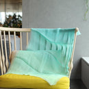 [STOLE] LINEN 190 X 52 MIXED GRADIENT (LIGHT BLUE) | KYO YUZEN DYEING | NOGIGUCHI KIHEI