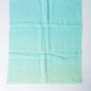 [STOLE] LINEN 190 X 52 MIXED GRADIENT (LIGHT BLUE) | KYO YUZEN DYEING | NOGIGUCHI KIHEI