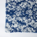 [STOLE] LINEN 190 X 52 YUZEN FLOWER (WHITE) | KYO YUZEN DYEING | NOGIGUCHI KIHEI