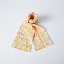 [STOLE] COTTON SMALL SQUARES (LIGHT RED) | KYO YUZEN DYEING | NOGIGUCHI KIHEI