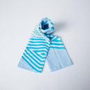 [STOLE] COTTON IRIKOHISHI (BLUE) | KYO YUZEN DYEING | NOGIGUCHI KIHEI