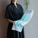[STOLE] COTTON IRIKOHISHI (BLUE) | KYO YUZEN DYEING | NOGIGUCHI KIHEI