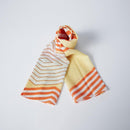 [STOLE] COTTON IRIKOBISHI (RED) | KYO YUZEN DYEING | NOGIGUCHI KIHEI