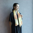 [STOLE] COTTON IRIKOBISHI (RED) | KYO YUZEN DYEING | NOGIGUCHI KIHEI