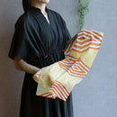 [STOLE] COTTON IRIKOBISHI (RED) | KYO YUZEN DYEING | NOGIGUCHI KIHEI