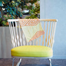 [STOLE] COTTON IRIKOBISHI (RED) | KYO YUZEN DYEING | NOGIGUCHI KIHEI