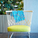 [STOLE] COTTON SQUARE (BLUE) | KYO YUZEN DYEING | NOGIGUCHI KIHEI