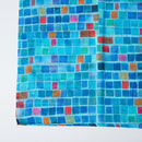 [STOLE] COTTON SQUARE (BLUE) | KYO YUZEN DYEING | NOGIGUCHI KIHEI