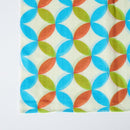 [STOLE] COTTON CLOISONNE (RED, BLUE & GREEN) | KYO YUZEN DYEING | NOGIGUCHI KIHEI