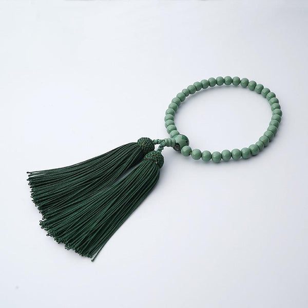 [祈禱珠]女性的Makie（淺綠色）|漆珠| Masuisai