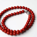 [NECKLACE] NANDINA (RED) | LACQUER BEAD | MASUISAI