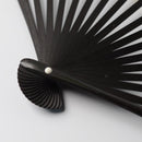 [HAND FAN] FULL MOON (WHITE) BRONZE | KARAKAMI (JAPANESE PAPER)｜KEIBIFUGETSU