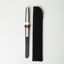 [HAND FAN] FULL MOON (WHITE) BRONZE | KARAKAMI (JAPANESE PAPER)｜KEIBIFUGETSU