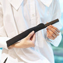 [HAND FAN] CRESCENT MOON (BLACK) BRONZE | KARAKAMI (JAPANESE PAPER)｜KEIBIFUGETSU