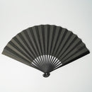 [HAND FAN] CRESCENT MOON (BLACK) BRONZE | KARAKAMI (JAPANESE PAPER)｜KEIBIFUGETSU