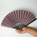 [HAND FAN] CRESCENT MOON (PURPLE) BRONZE | KARAKAMI (JAPANESE PAPER)｜KEIBIFUGETSU