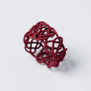 [HAND FAN] CRESCENT MOON (PURPLE) SILVER LEAF | KARAKAMI (JAPANESE PAPER)｜KEIBIFUGETSU